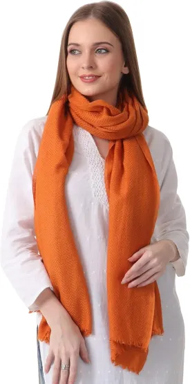 100% PURE CASHMERE 2PLY SCARF/STOLE, HERRINGBONE SUPER SOFT, THICK, LIGHTWEIGHT, PASHMINA