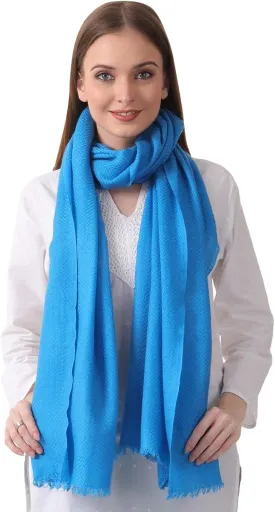 100% PURE CASHMERE 2PLY SCARF/STOLE, HERRINGBONE SUPER SOFT, THICK, LIGHTWEIGHT, PASHMINA