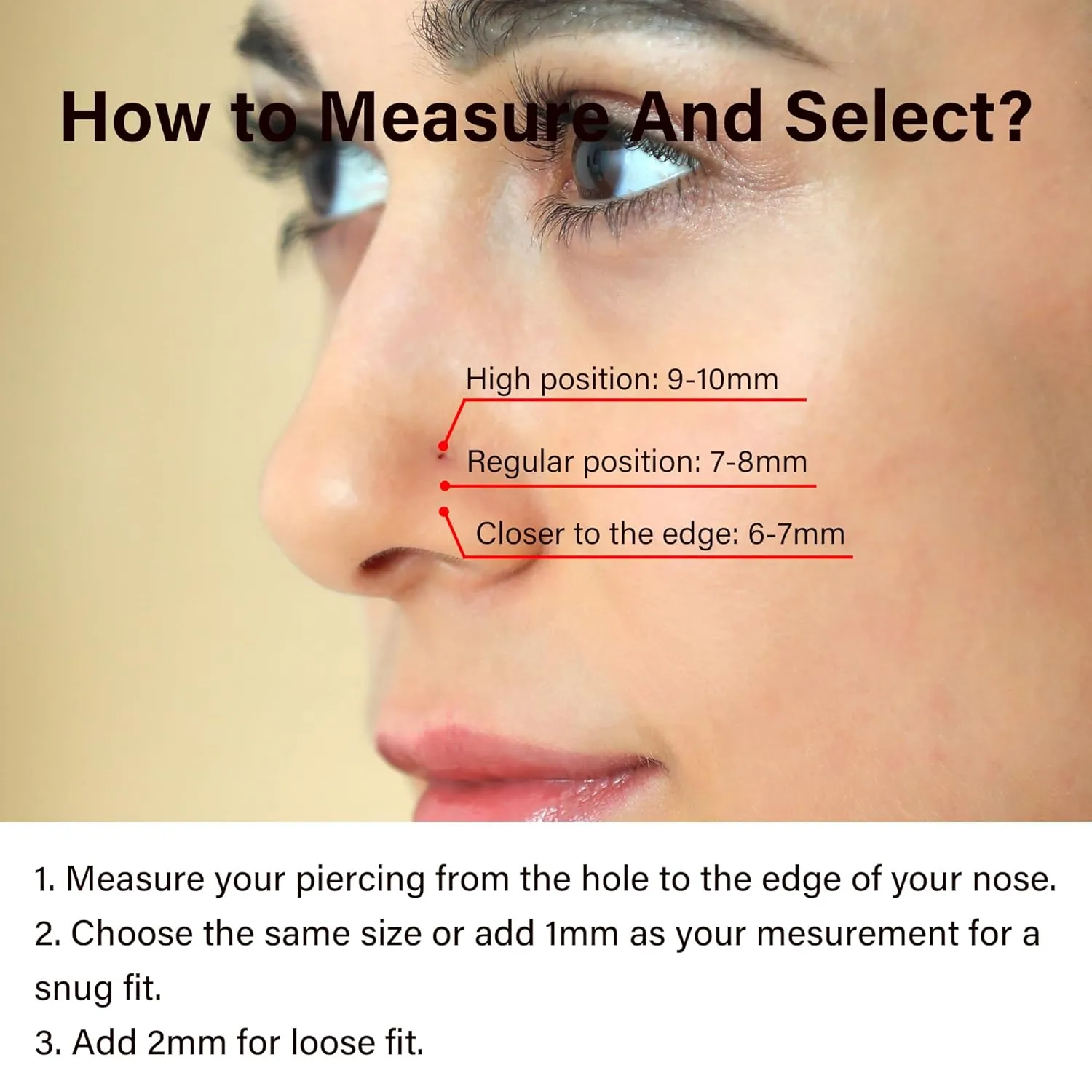 14K Gold Filled Double Nose Ring Hoop for Single Piercing, 20g 8mm Hoop Nose Ring, Spiral Nose Ring Double Hoop 20 Gauge, Small Twist Nose Hoop Ring