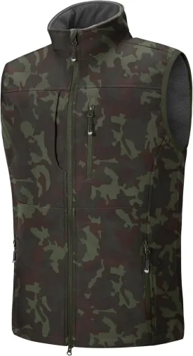 33,000ft Men's Lightweight Softshell Vest Outerwear Zip Up Fleece Lined Windproof Sleeveless Jacket for Golf Running Hiking