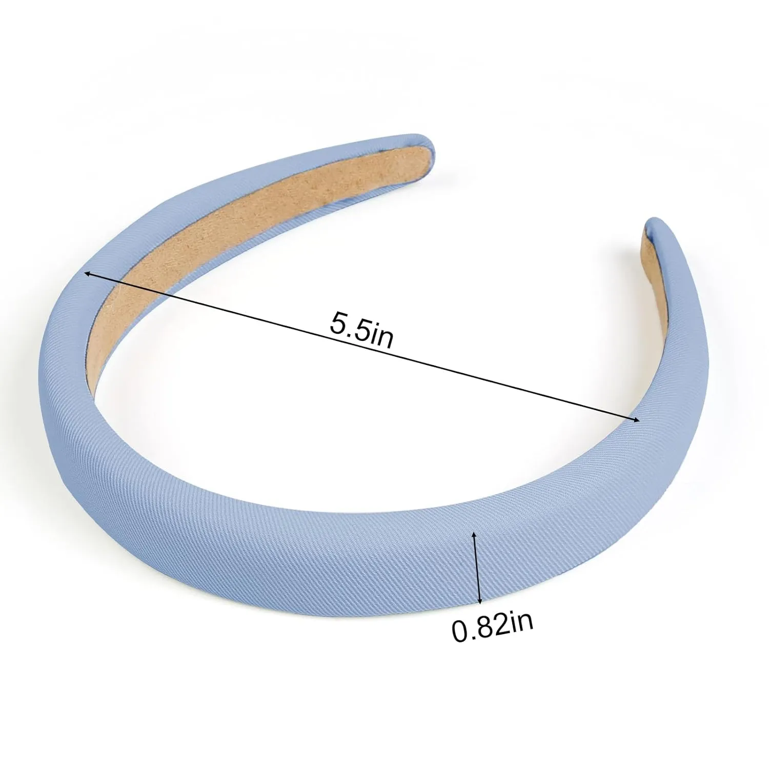 3PCS Headbands for Women Non Slip Trendy Headbands for Women's Hair Cute Pearl Headband Bule Padded Hairband Elastic Womens Head Bands Hair Accessories