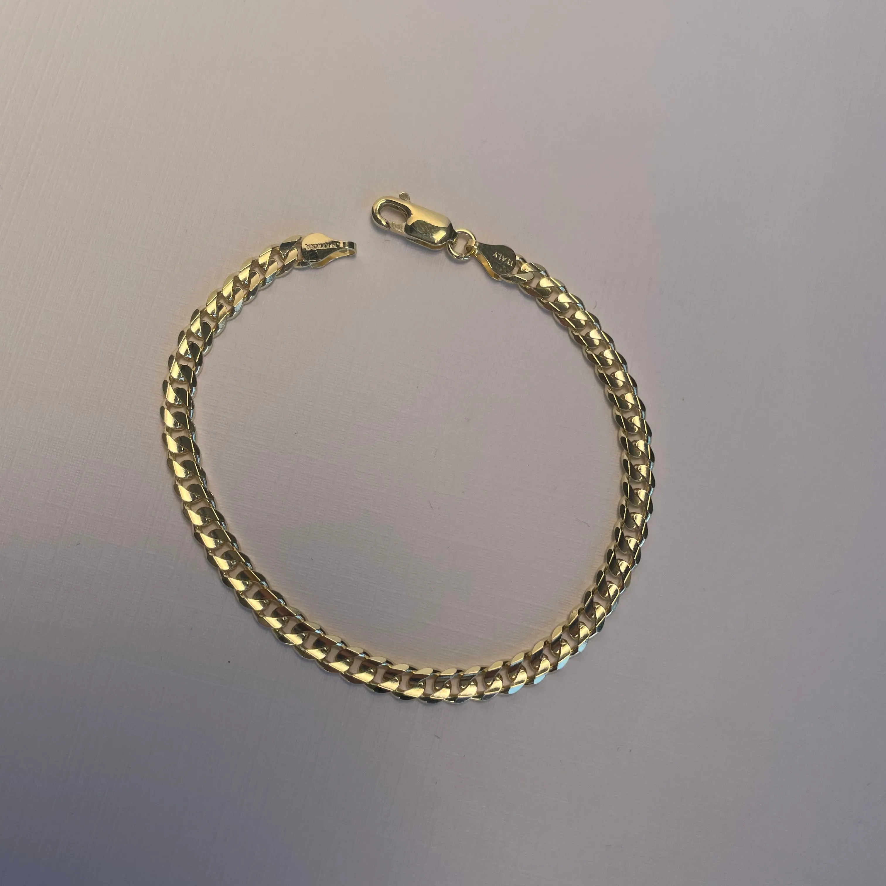 4.0MM Concave Curb Bracelet
