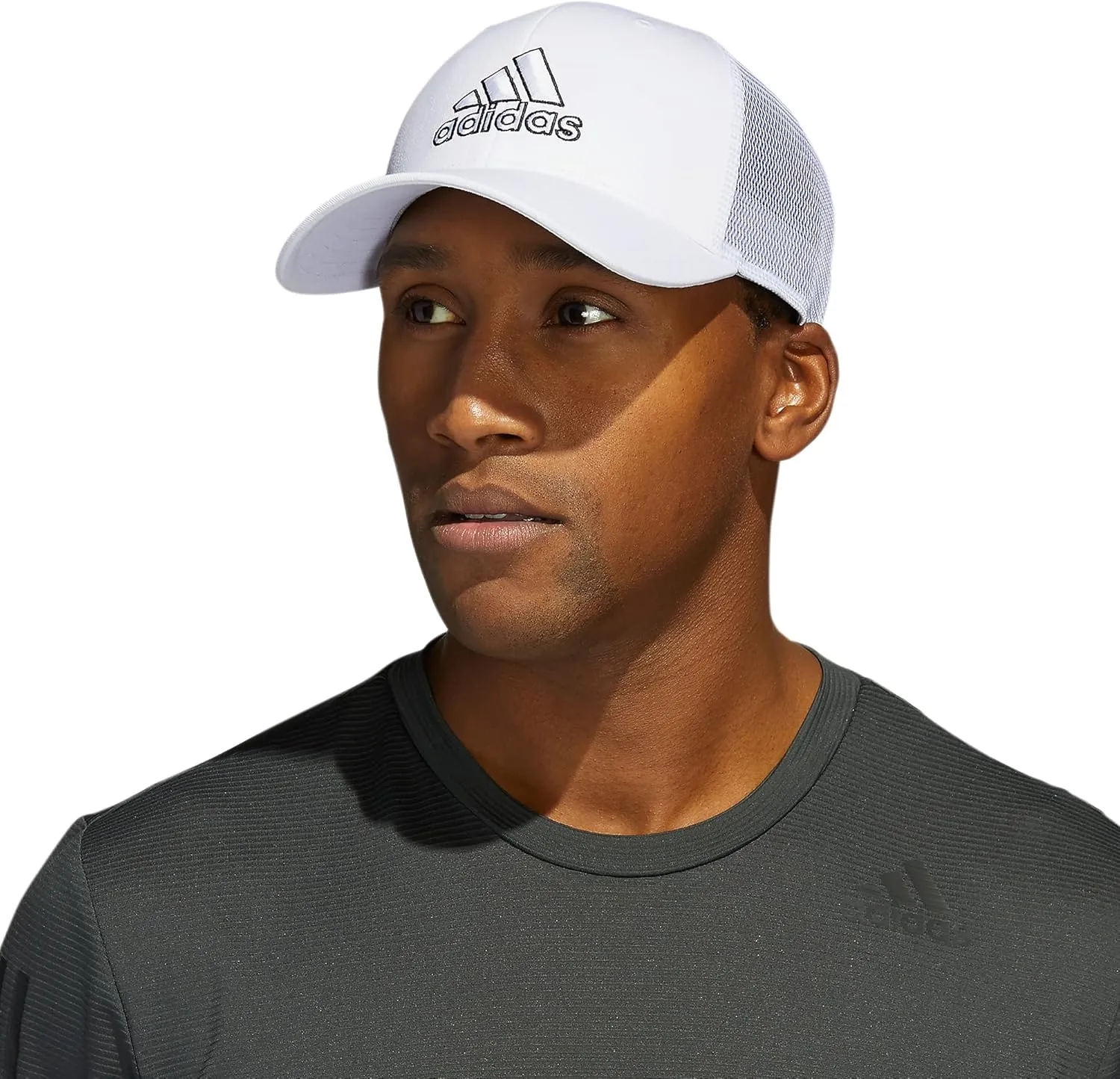 adidas mens Mesh Back Structured Low Crown Snapback Adjustable Fit Cap