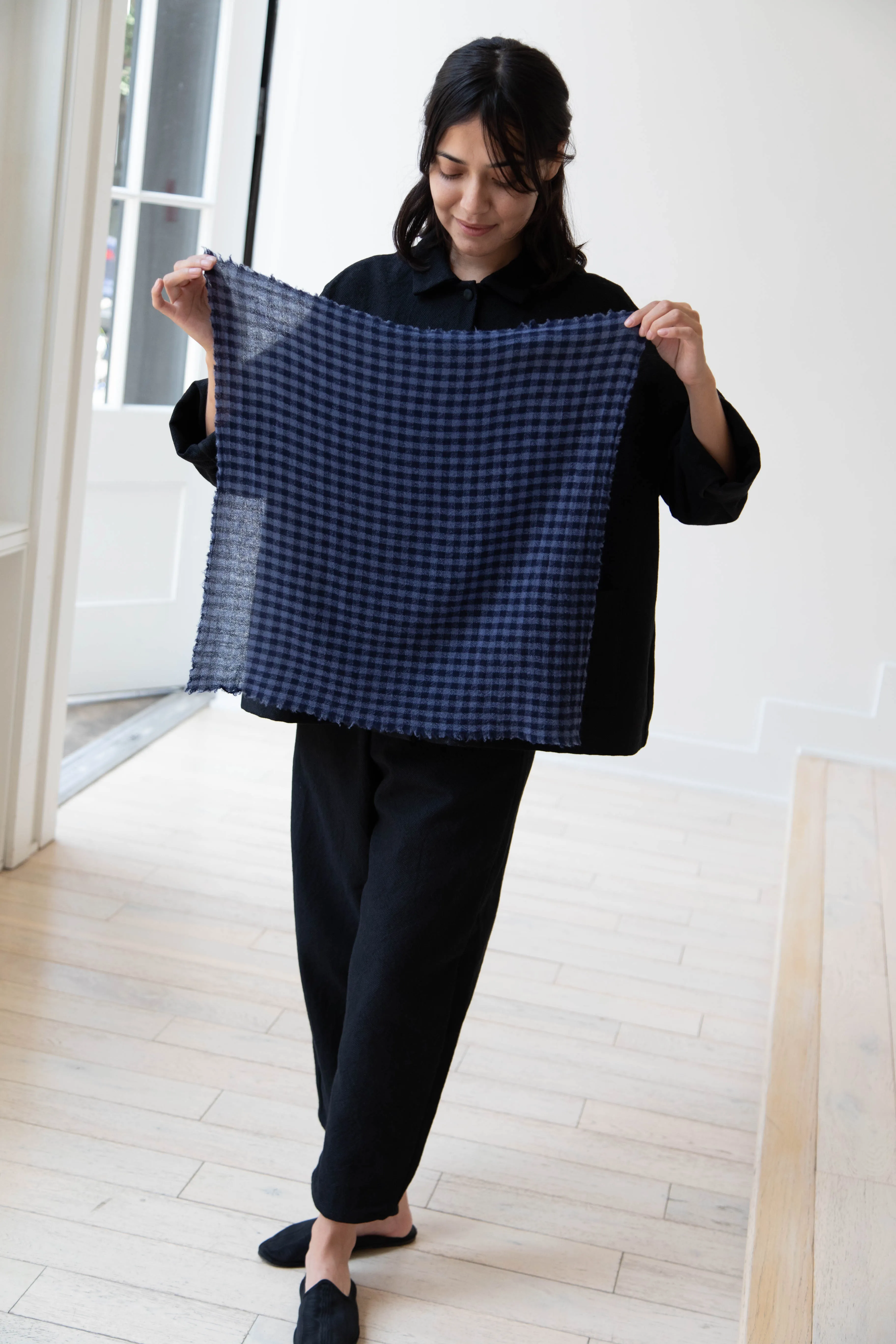 Apuntob | Small Cashmere Scarf in Blue