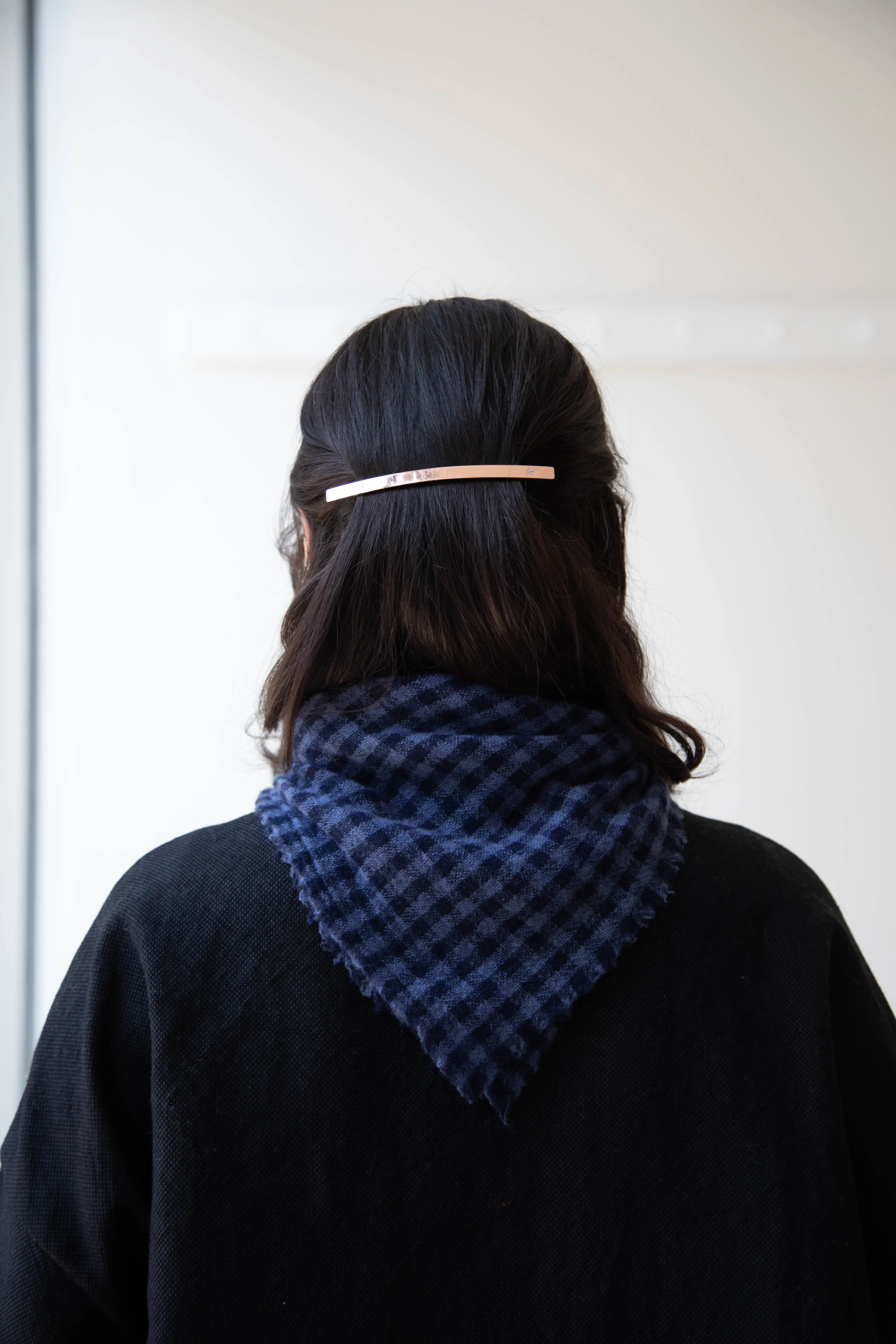 Apuntob | Small Cashmere Scarf in Blue