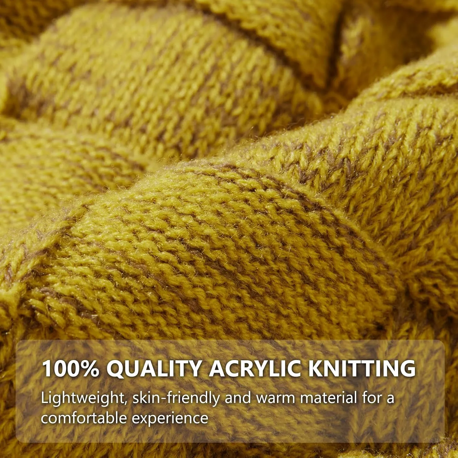 BASSDASH Winter Slouchy Beanies Thick Fleece Lined Skull Cap for Men Women Warm Knitting Hat