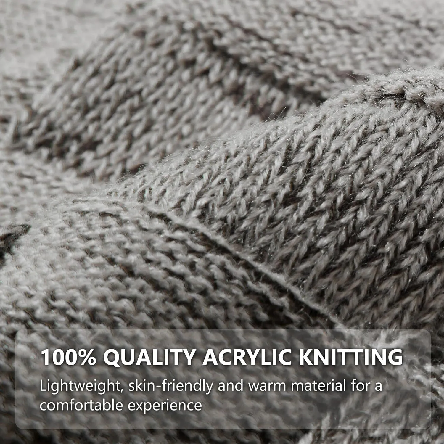 BASSDASH Winter Slouchy Beanies Thick Fleece Lined Skull Cap for Men Women Warm Knitting Hat