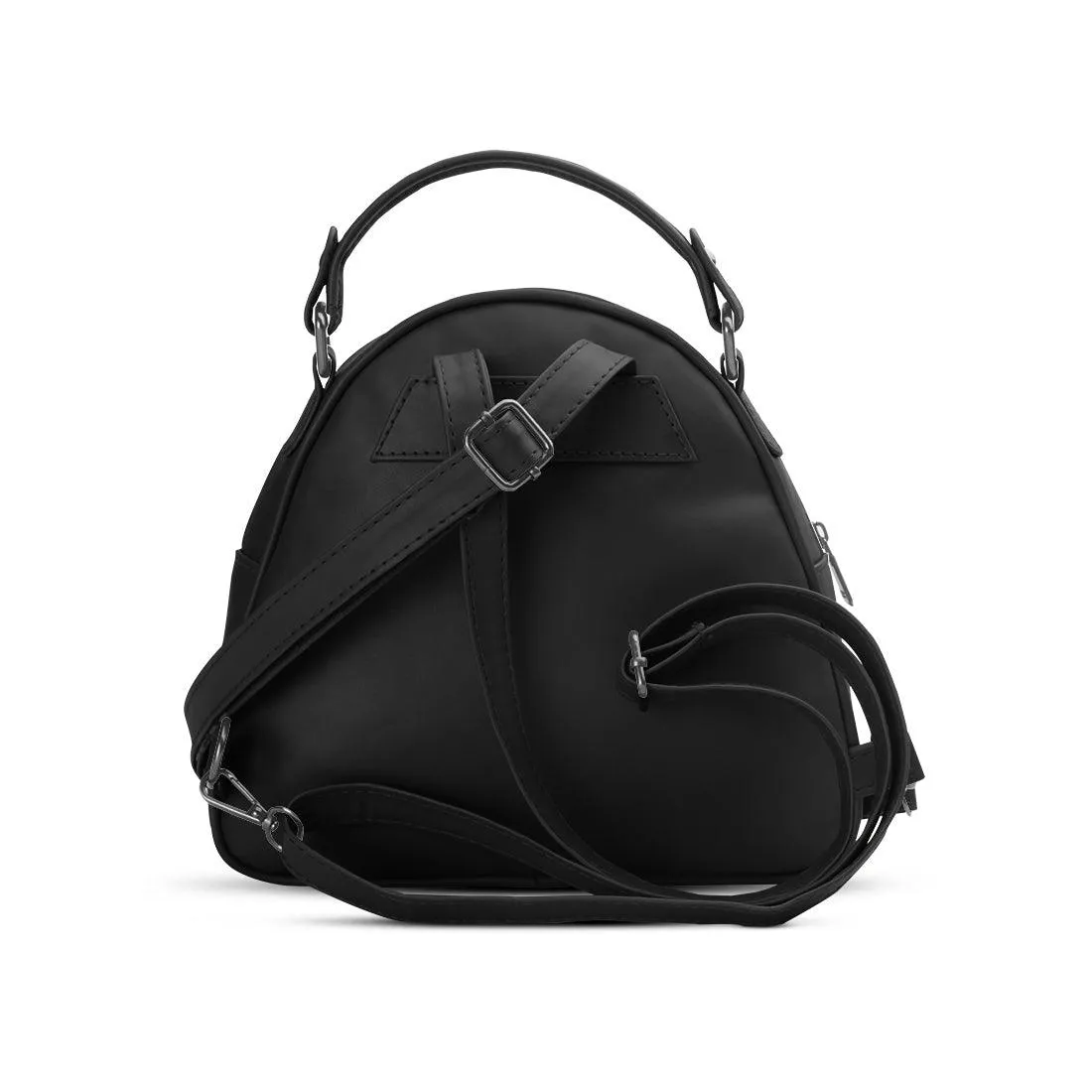 Black Mini Voyage Backpack Leafcraft