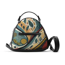Black Mini Voyage Backpack Leafcraft