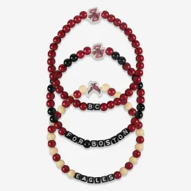 Boston College Eagles 3 Pack Beaded Friendship Bracelet