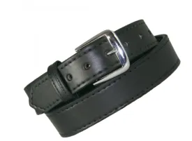 Boston Leather 1-1/2" Off Duty Leather Belt w/ Extra Layer of Leather Lining