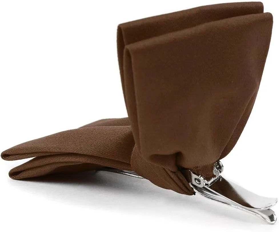 Boy's Poly Satin Banded Clip On Bow Ties
