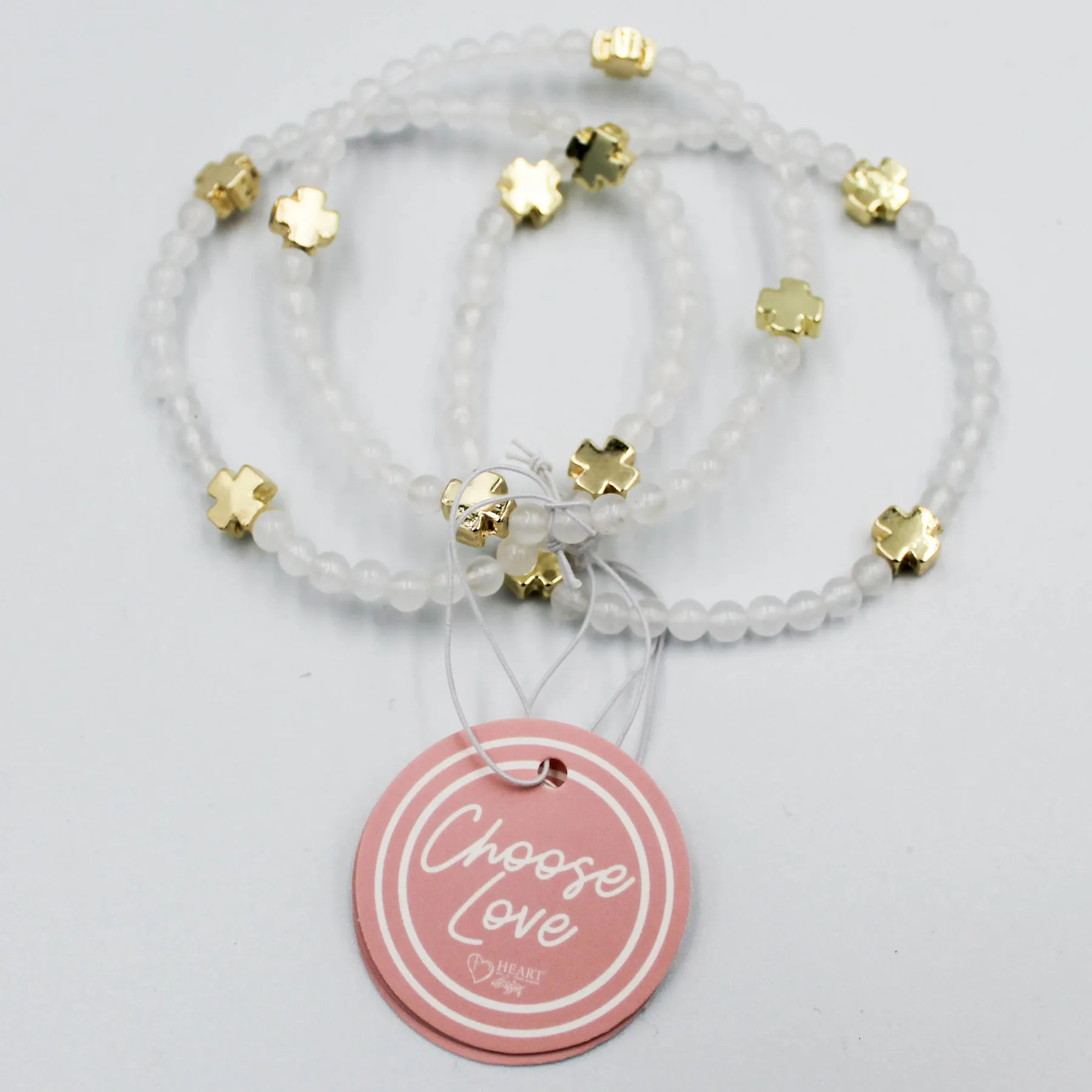 Brûlée Beaded Bracelet -Set of 3- Delicate Beads