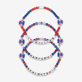 Bryce Harper & JT Realmuto Philadelphia Phillies 3 Pack Player Friendship Bracelet