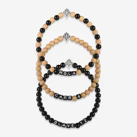 Chris Olave & Derek Carr New Orleans Saints 3 Pack Player Beaded Friendship Bracelet