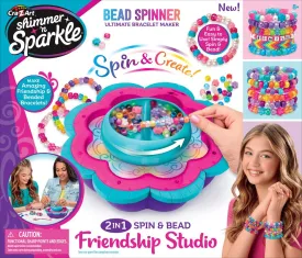 Cra-Z-Art Shimmer 'N Sparkle 2 In 1 Spin & Bead Friendship Studio