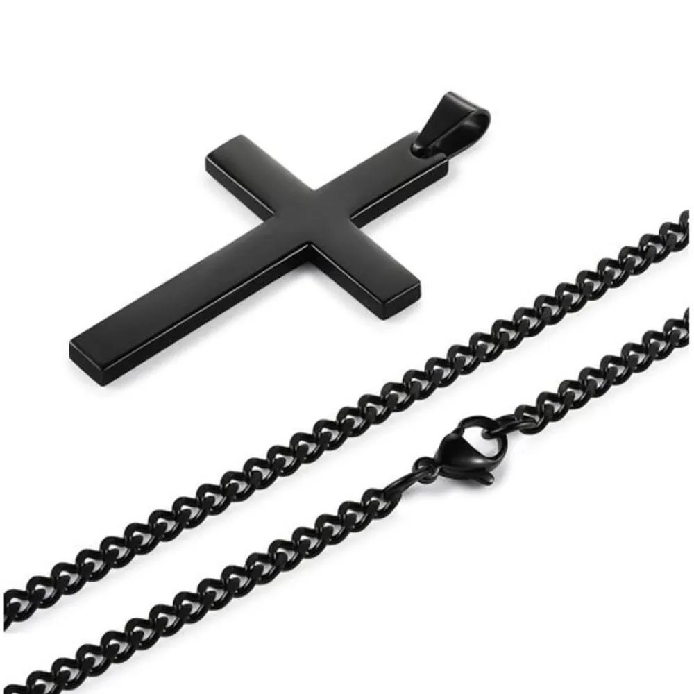 Cross Stainless Steel Pendants Necklace