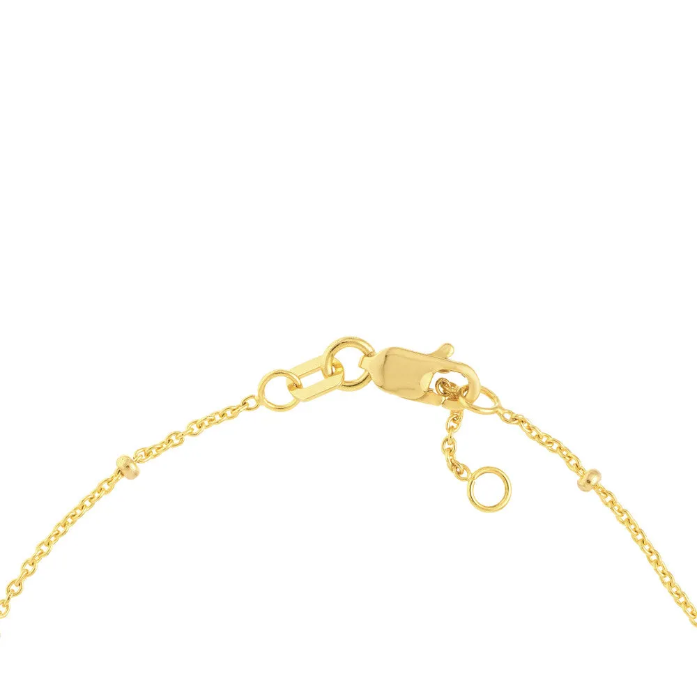 Diamond Bezels and Beads Bracelet