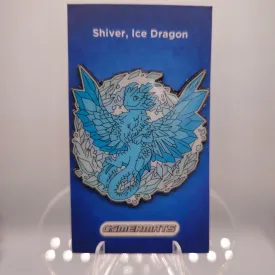 Dragon Pin (Shiver, Ice Dragon) | 2" Hard Enamel Pin