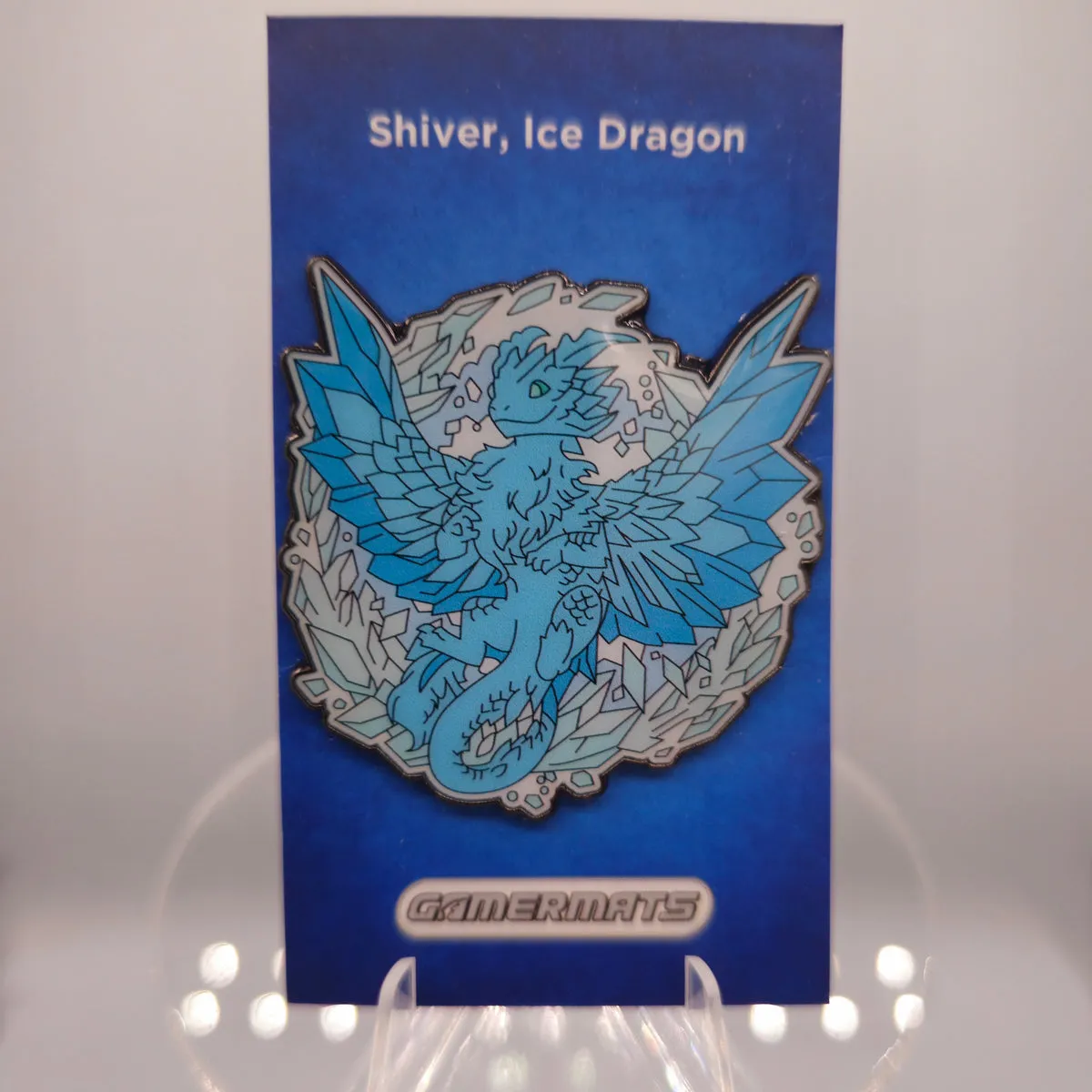 Dragon Pin (Shiver, Ice Dragon) | 2" Hard Enamel Pin