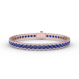 Fana Brilliant in Blue Sapphire and Diamond Bracelet