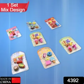 Fancy Erasers Set for Kids, Birthday Gift (5 Pc)