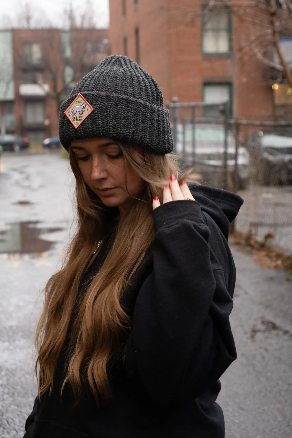 Feline Bureau Chunky Beanie
