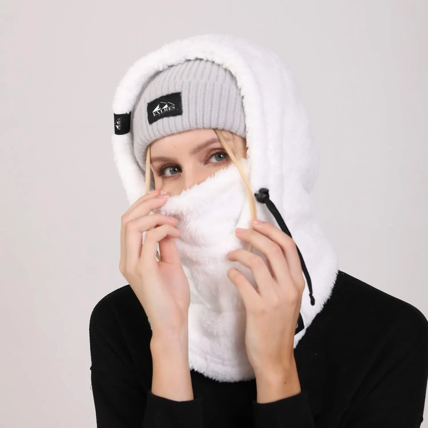 Fleece Balaclava Face Mask Winter Ski Mask for Men Women Wind-Resistant Warm Face Cover for Cold Weather