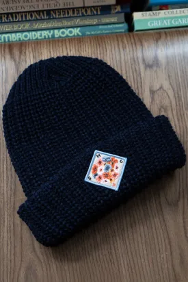 Flower Ball Chunky Beanie