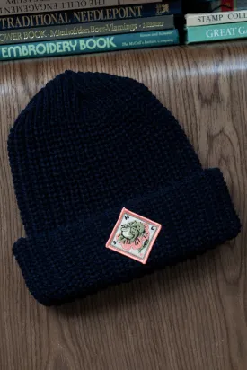 Frog Flower Chunky Beanie