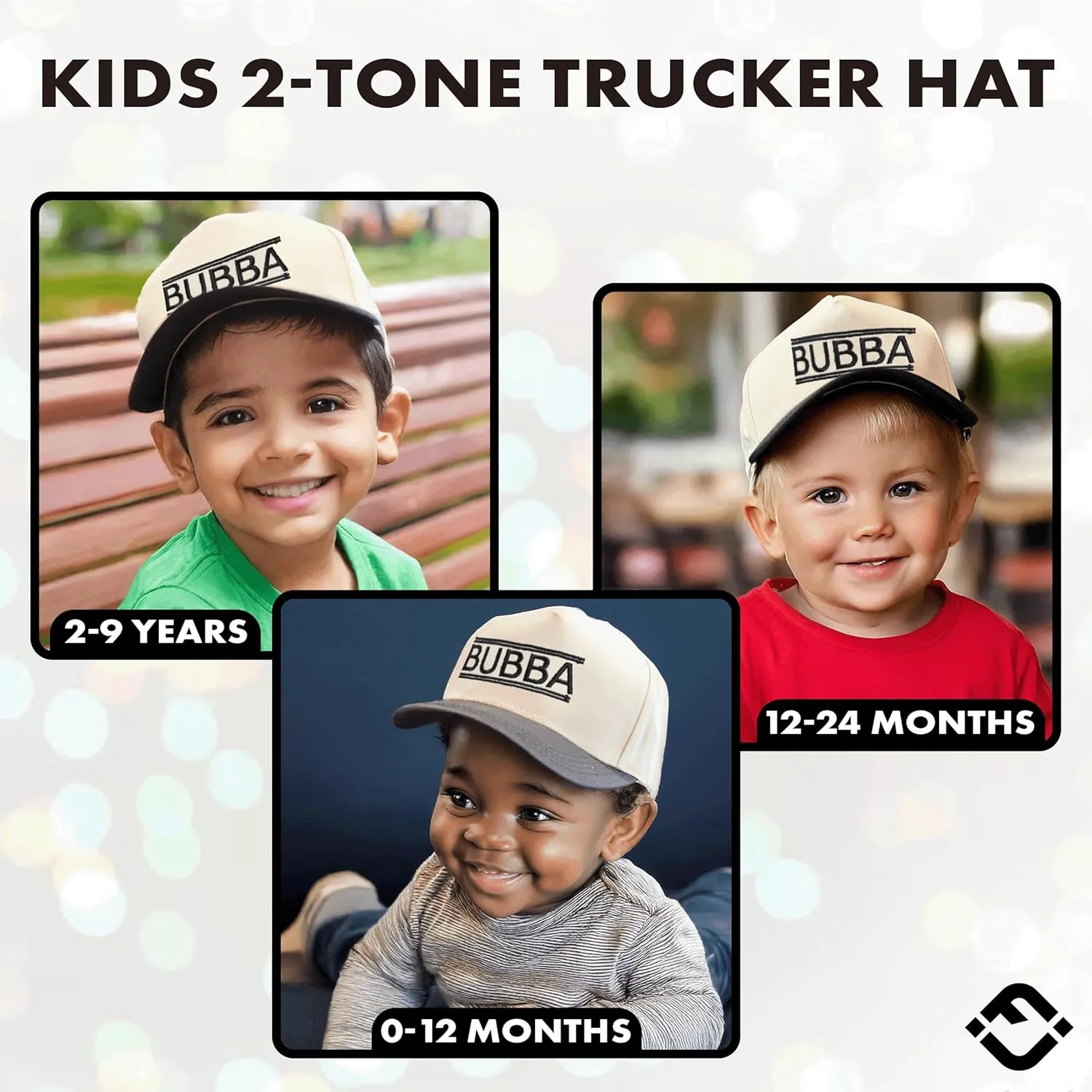 Funky Junque Premium Kids Trucker Hat Vintage Snapback Baseball Cap - Toddler Designs, Infant Sizes