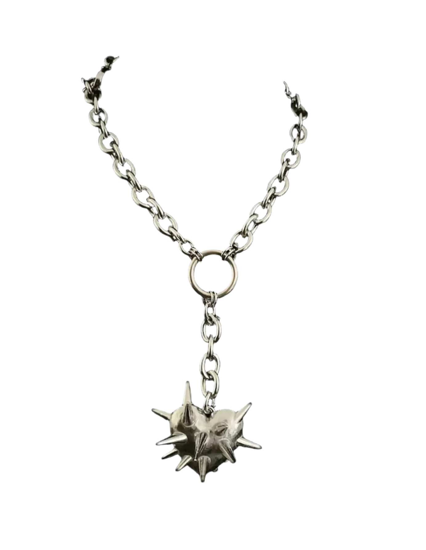 Geometric Spikey Heart Necklace