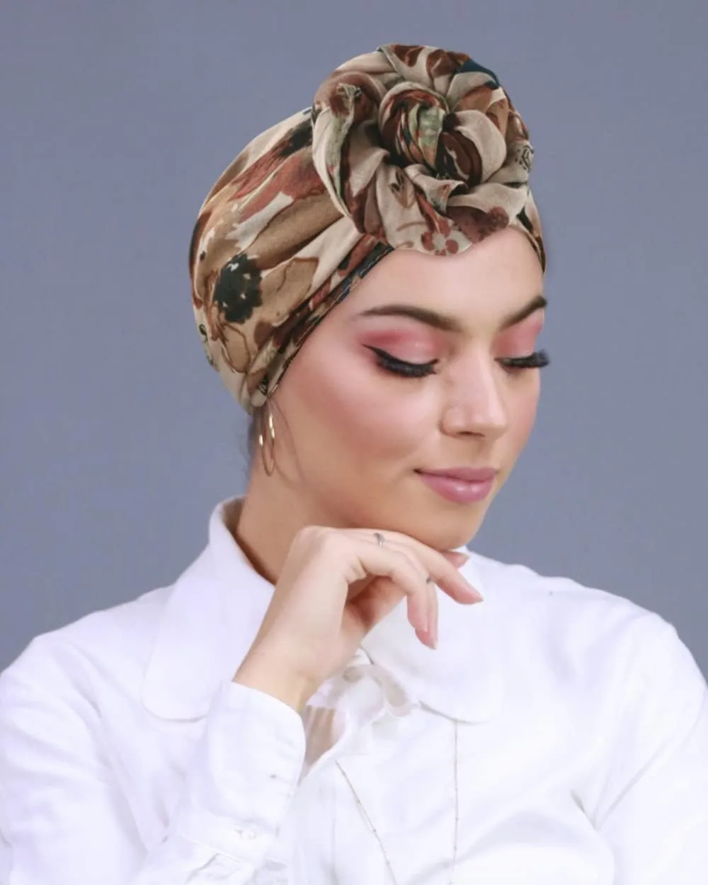 GERINLY Lightweight Scarves Fashion Flowers Print Women Cotton Wrap Scarf Head Shawl Summer Gift