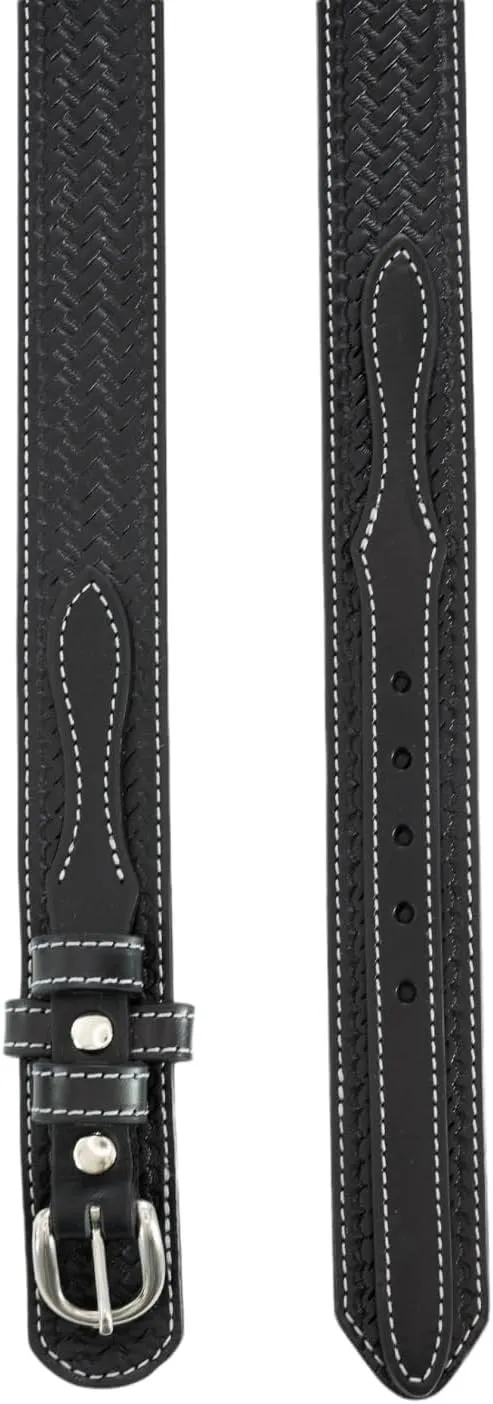 Heritage Leathers USA Geniune Leather Western Ranger Belt, Black