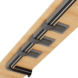 Hook and Loop Cable Ties, Self Adhesive Hook and Loop Cable Straps, Sticky-back Cord Organizer, Cable Clip, Under desk Cable Management, 40Pcs per Pack