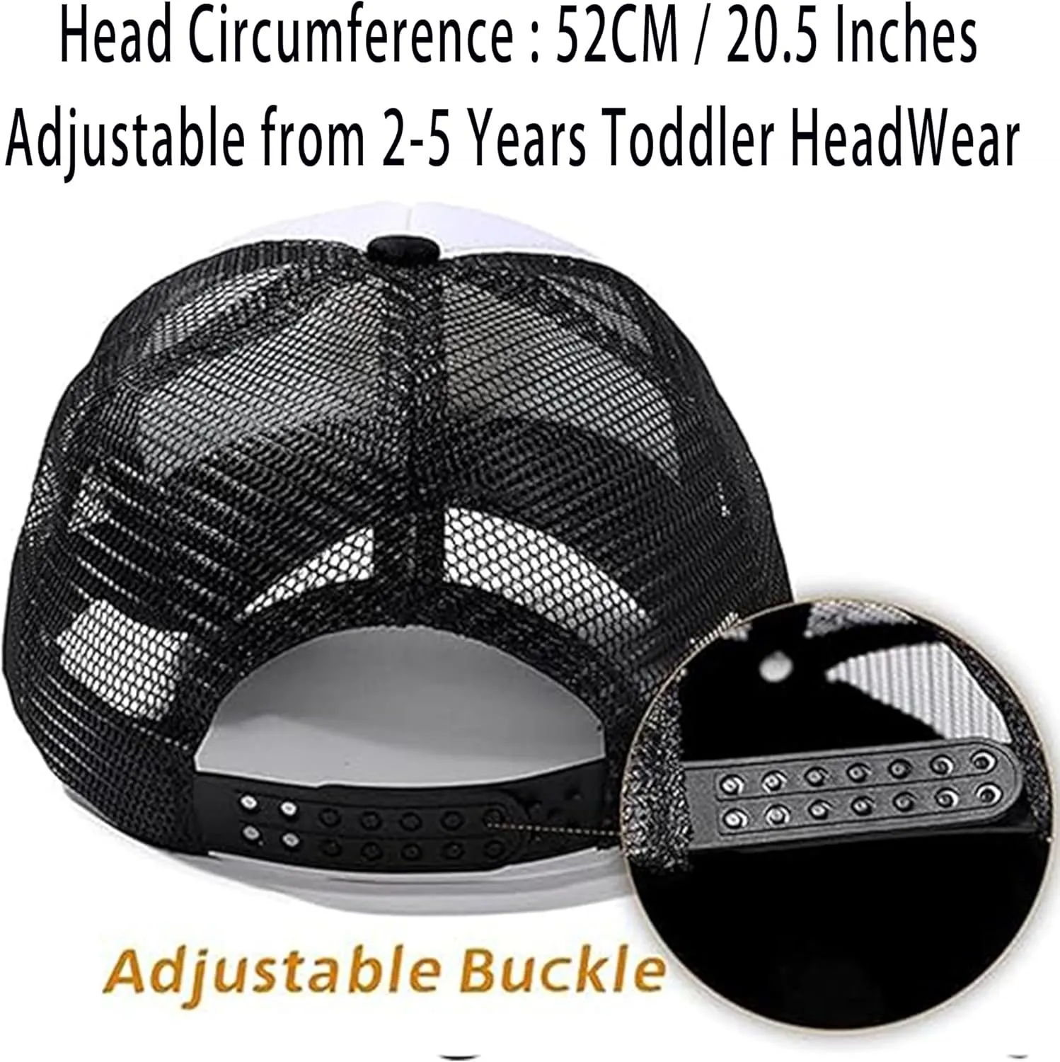 IZUS 1-4T Toddler Cute Mesh Trucker Hat Baby-Girls Foam Baseball Caps Adjustable Snapback Strap Two-Tone Visor Hat Baby-Boys