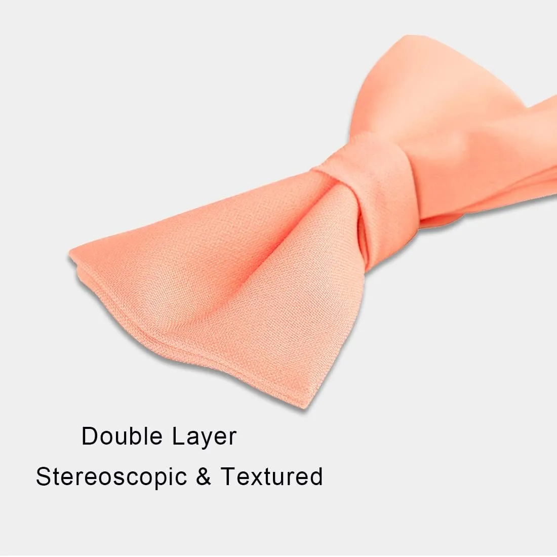 Kajeer Classic Pre-Tied Mens Bow Ties Formal Adjustable Solid Tuxedo Bowtie for for Adults & Children
