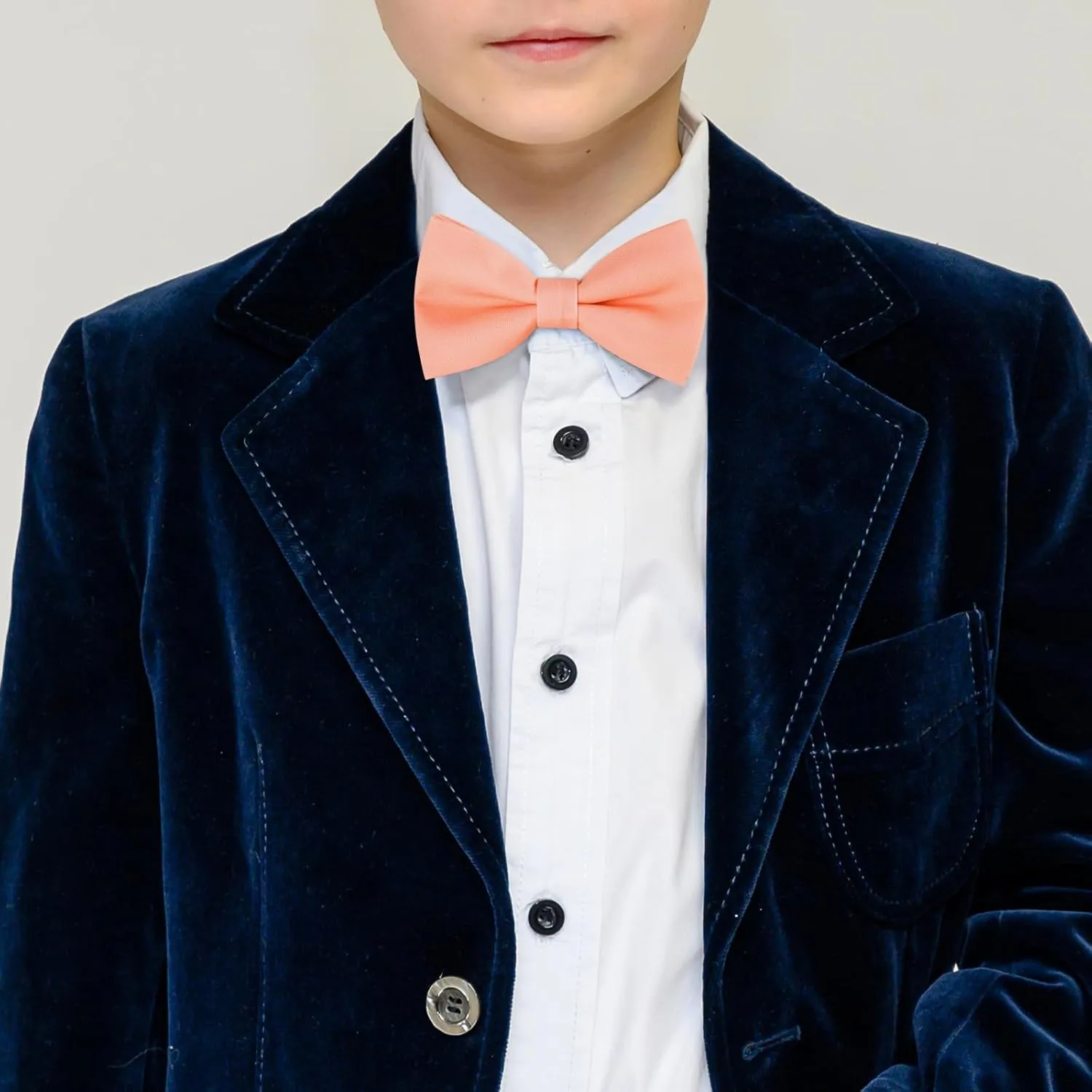 Kajeer Classic Pre-Tied Mens Bow Ties Formal Adjustable Solid Tuxedo Bowtie for for Adults & Children