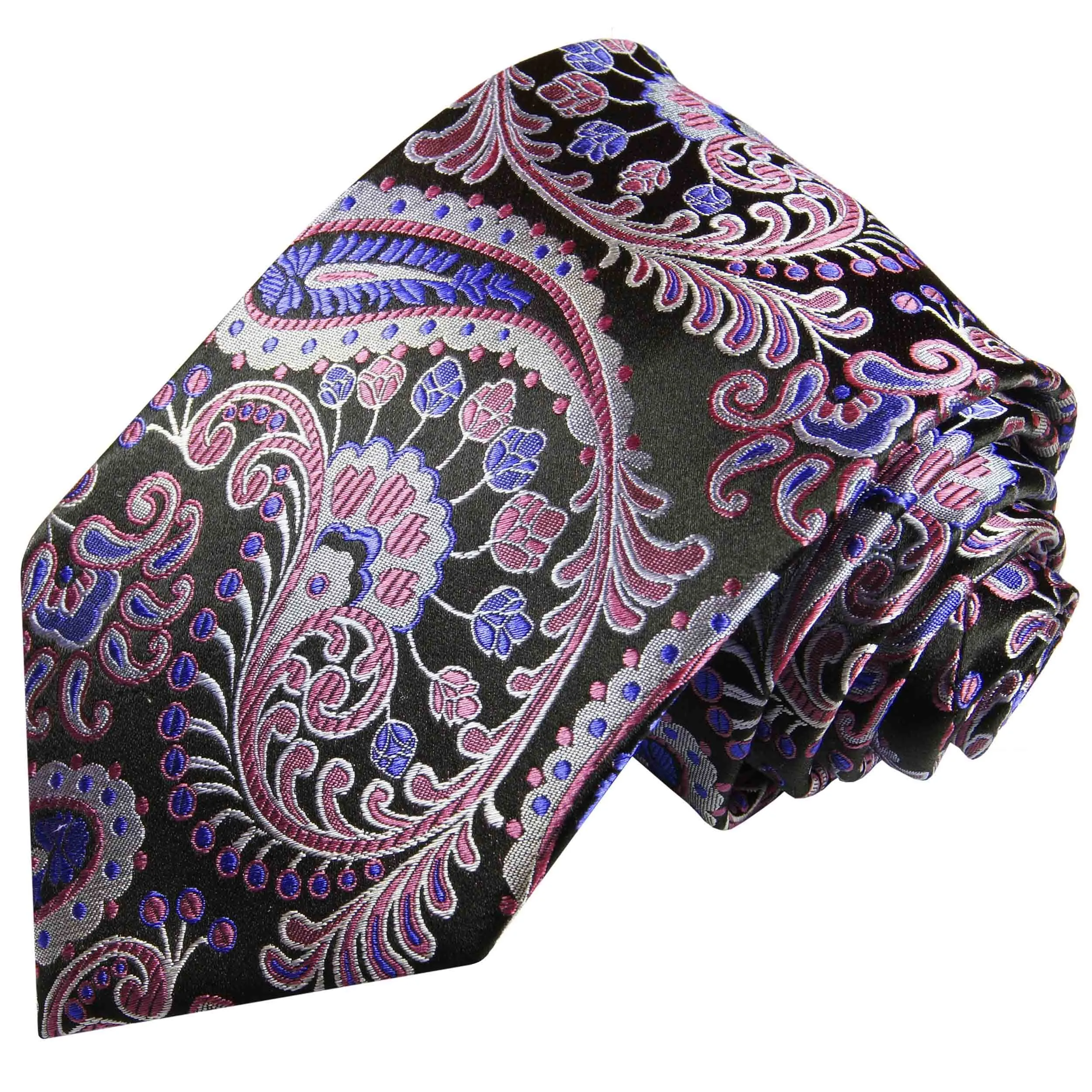 Lavender Paisley Boys Silk Tie