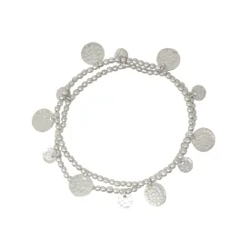 Libra Silver Coin Bracelet