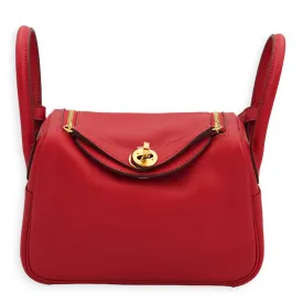 Lindy Mini Rouge Piment in Swift, Gold hardware
