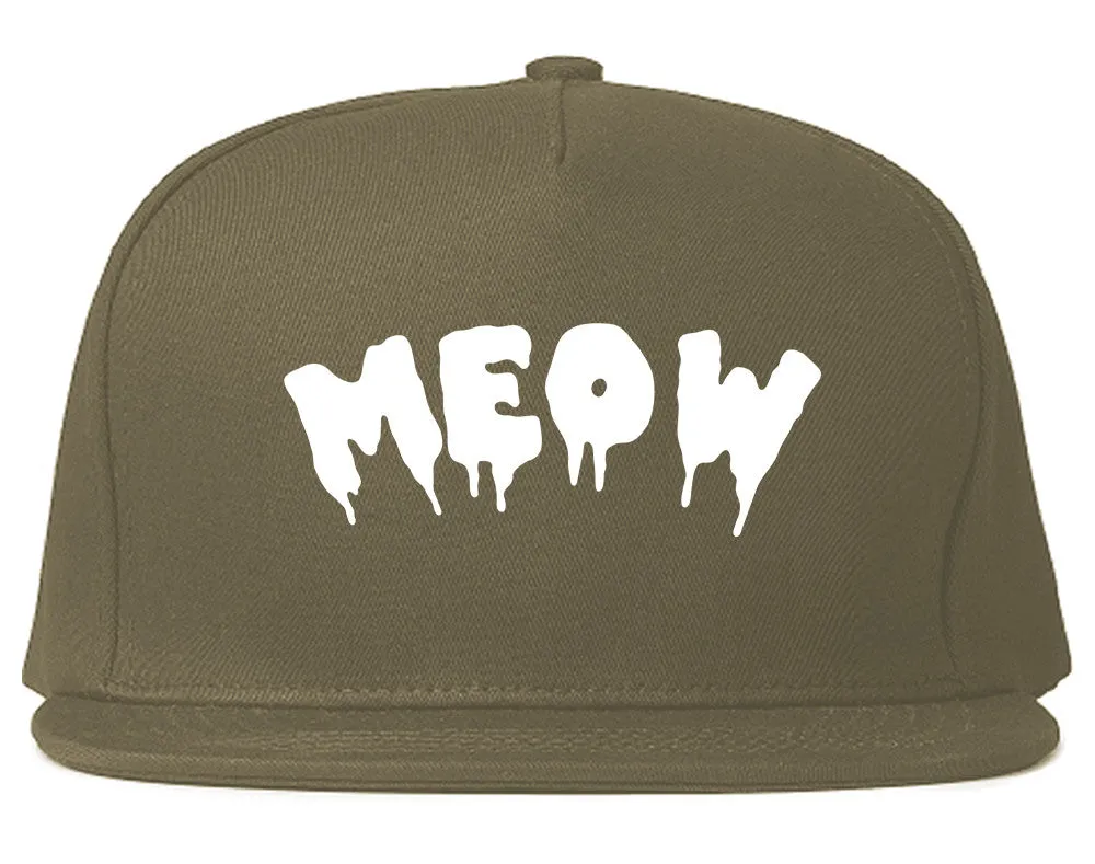 Meow Cute Goth Cat Snapback Hat