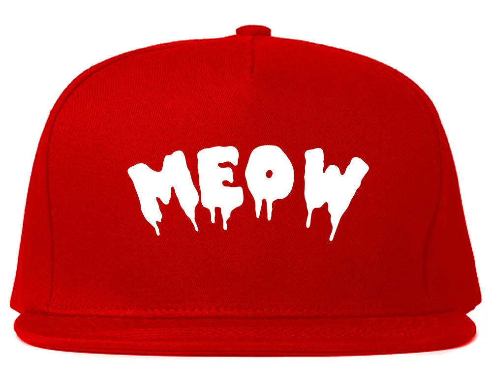 Meow Cute Goth Cat Snapback Hat