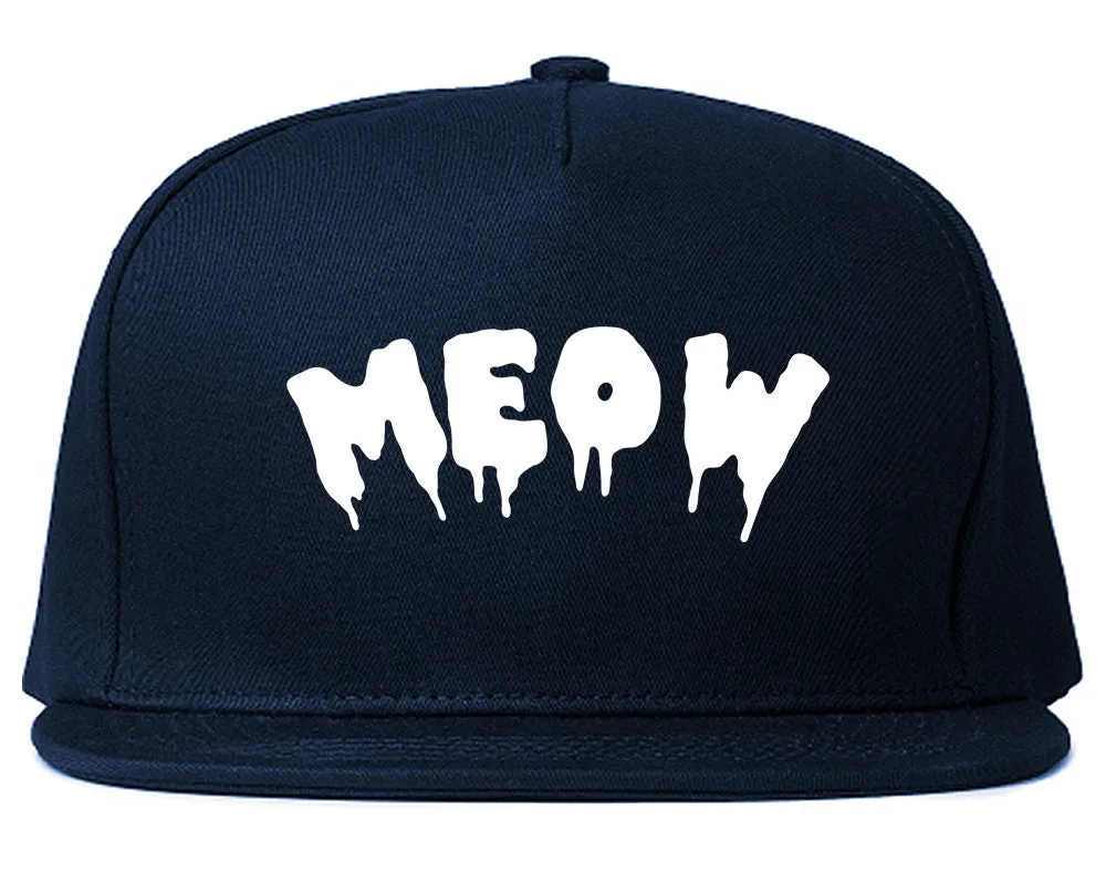 Meow Cute Goth Cat Snapback Hat
