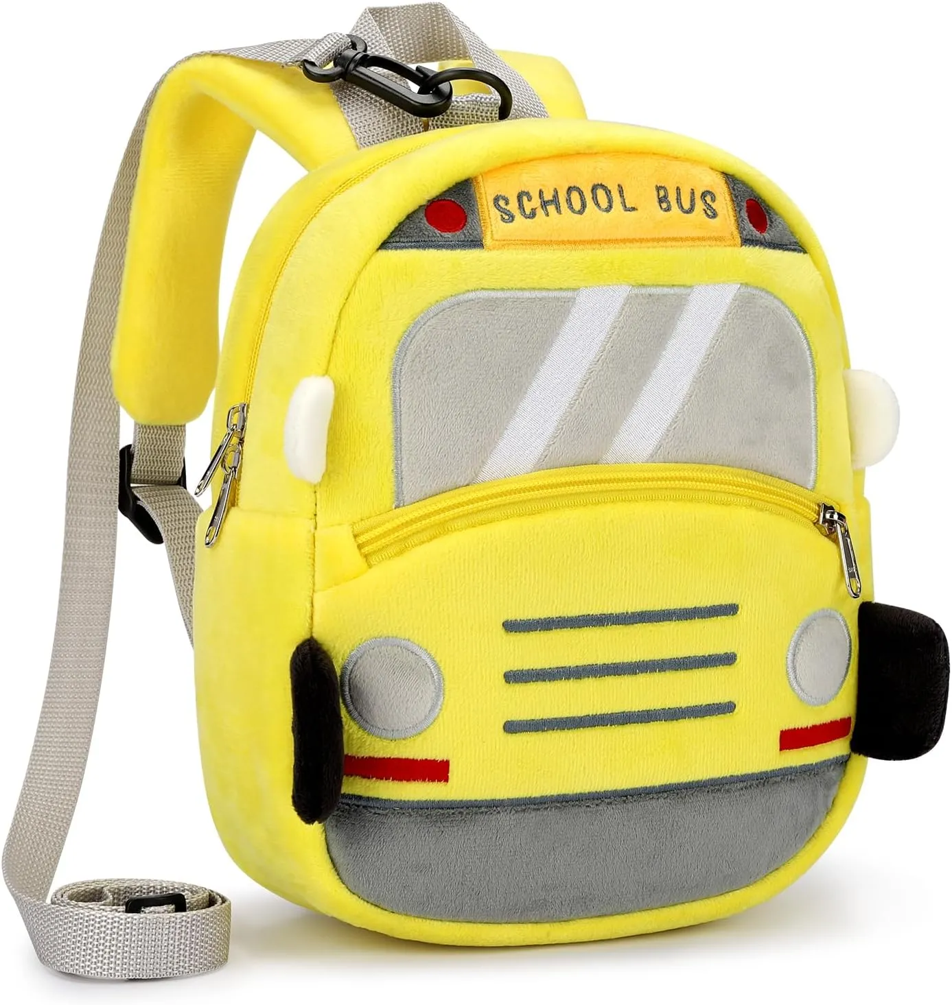 mibasies Toddler Backpacks for Girls 2-4: Plush Backpack -3D Animal Cartoon Mini Travel Bag -10 inch Toddler Backpack Leash