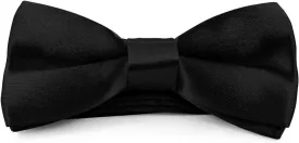 Moda Di Raza Boys Bowtie Pre-Tied Satin Formal Tuxedo Bowtie Adjustable Length Satin Kids Bow Tie