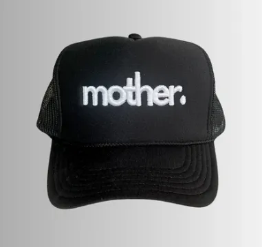 Mother Trucker Hats for Mom- black