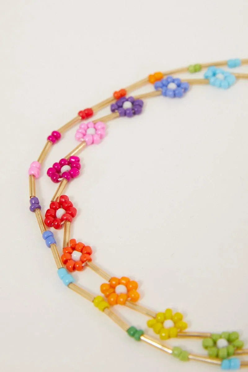 Multi Beads Layered Necklaces