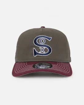 New Era Chicago White Sox 'Contrast Visor' Pre-Curved Golfer Snapback Moss/Maroon