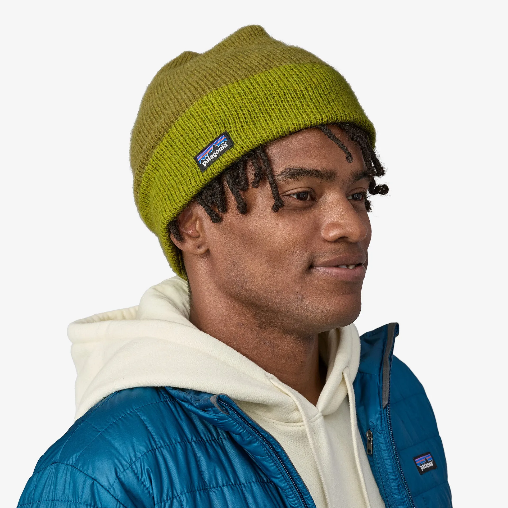 Patagonia Fun Hog Beanie - Park Block: Phosphorus Green